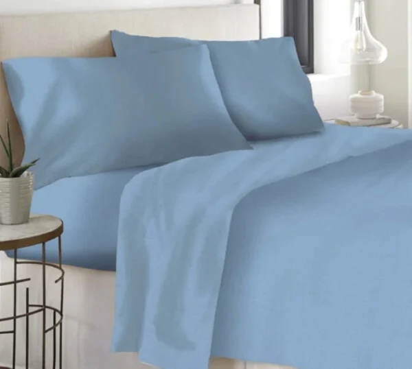 Completo Letto 100% Cotone Colore Neutro - 5 colorazioni