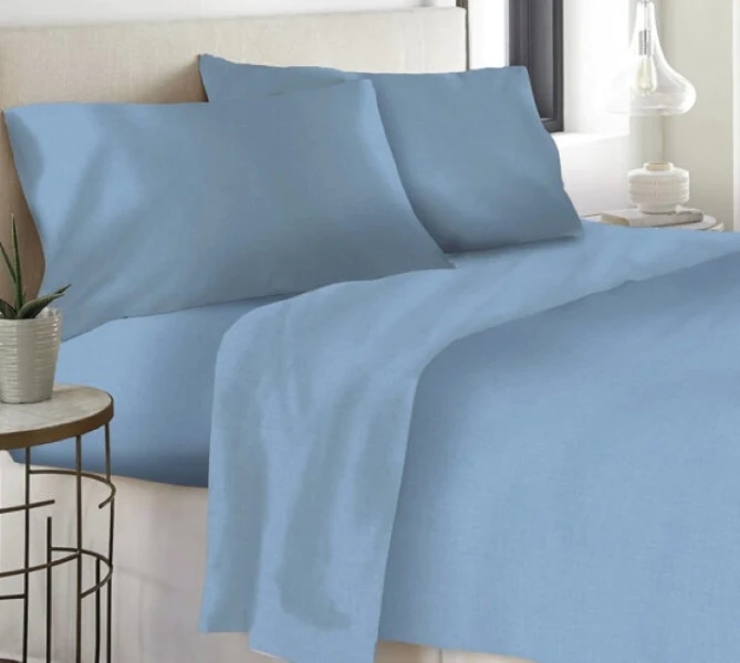 Completo Letto 100% Cotone Colore Neutro - 5 colorazioni